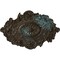 Ekena Millwork Strasbourg Ceiling Medallion, Hand-Painted Bronze Blue Patina, 30 1/2"W x 20"H x 1 1/2"P CM30SGBBS - alternate 1